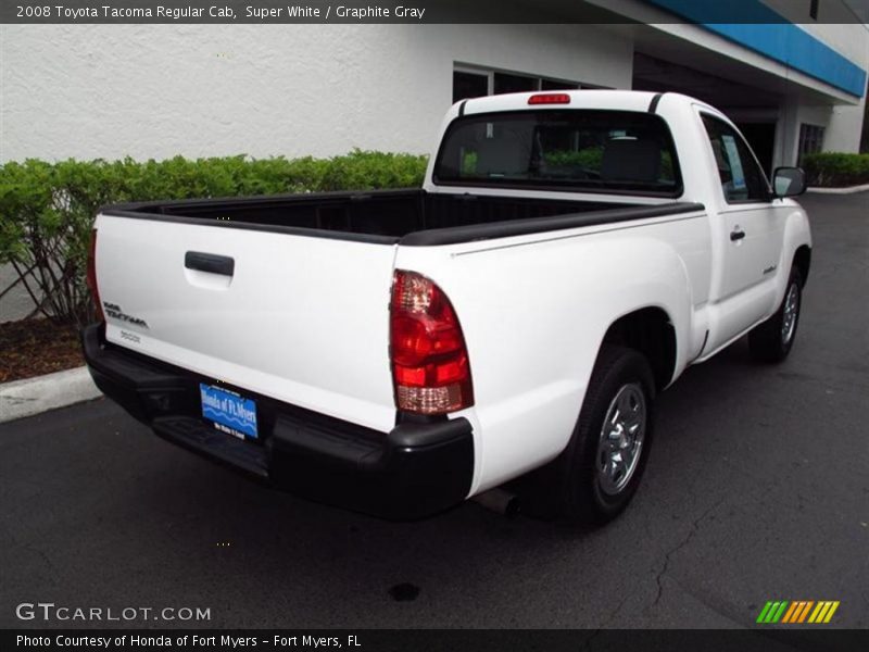 Super White / Graphite Gray 2008 Toyota Tacoma Regular Cab