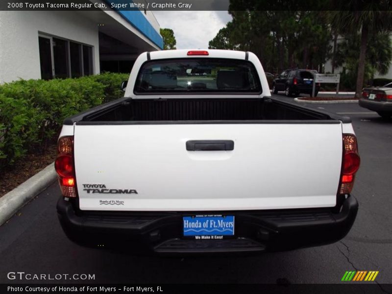 Super White / Graphite Gray 2008 Toyota Tacoma Regular Cab