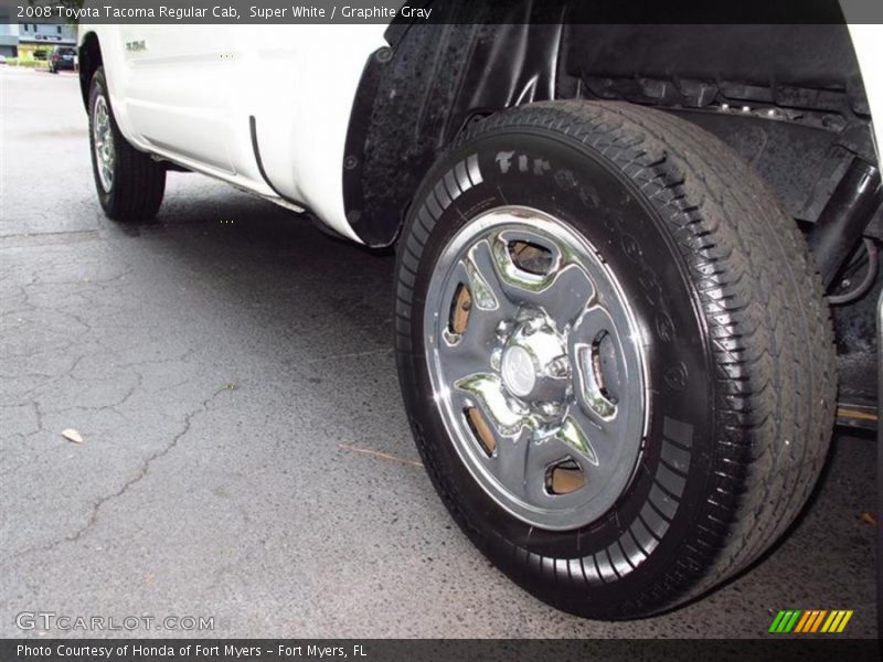 Super White / Graphite Gray 2008 Toyota Tacoma Regular Cab