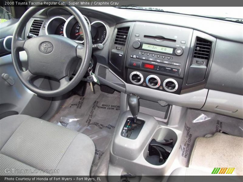 Super White / Graphite Gray 2008 Toyota Tacoma Regular Cab