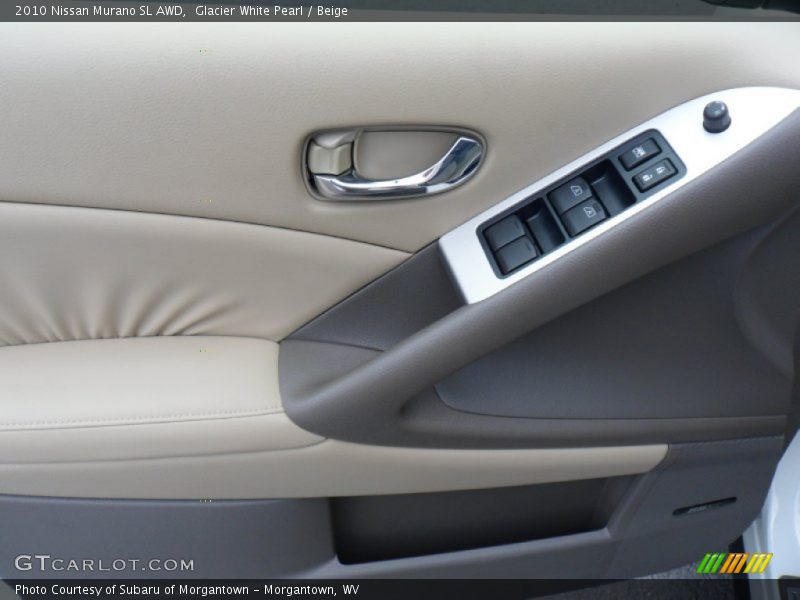 Glacier White Pearl / Beige 2010 Nissan Murano SL AWD