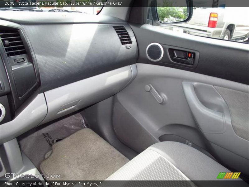 Super White / Graphite Gray 2008 Toyota Tacoma Regular Cab