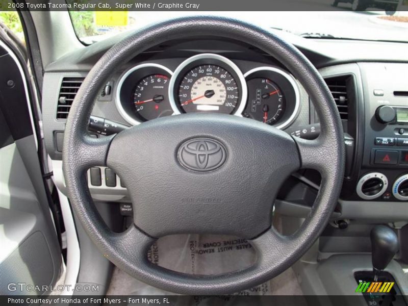 Super White / Graphite Gray 2008 Toyota Tacoma Regular Cab