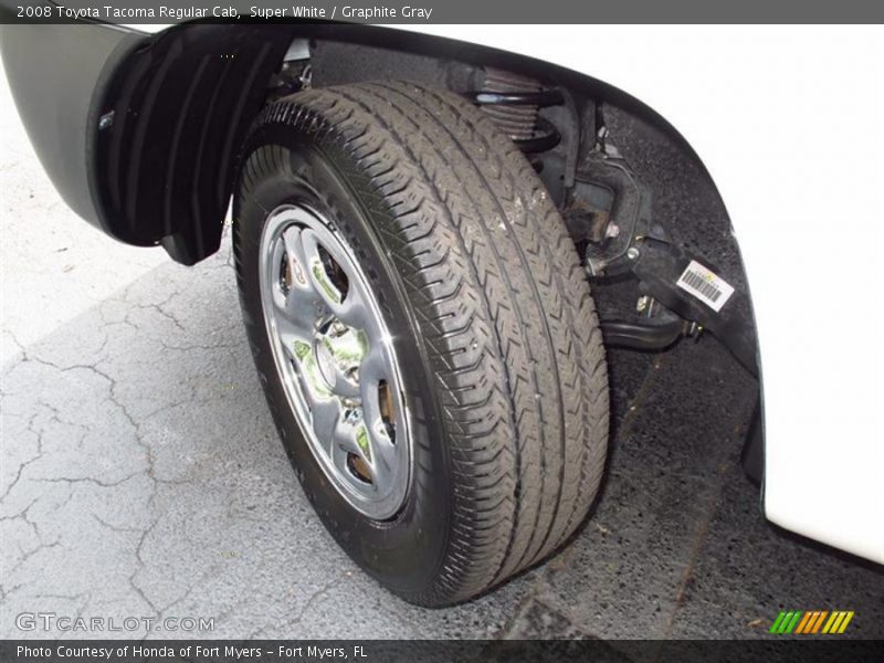 Super White / Graphite Gray 2008 Toyota Tacoma Regular Cab
