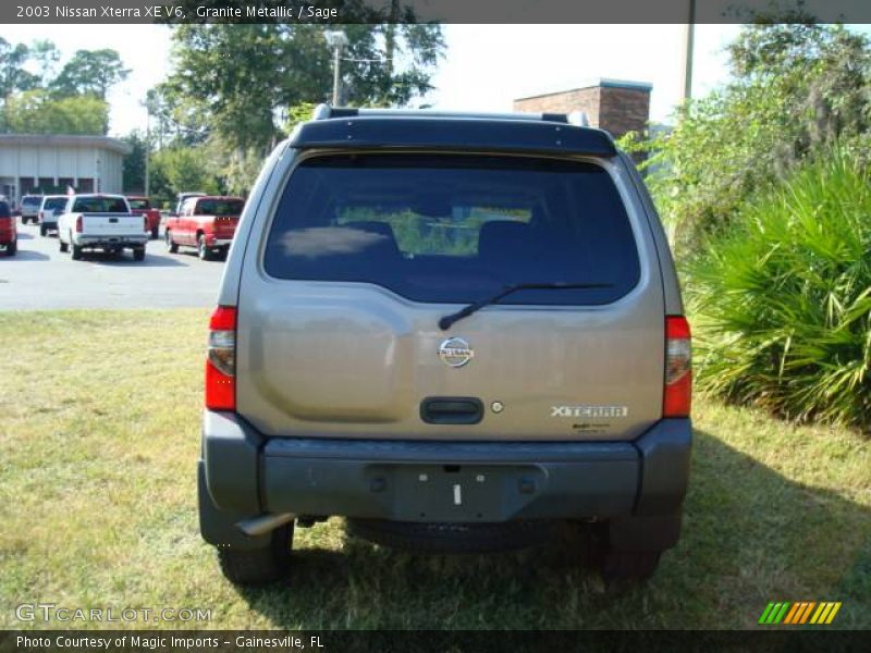 Granite Metallic / Sage 2003 Nissan Xterra XE V6