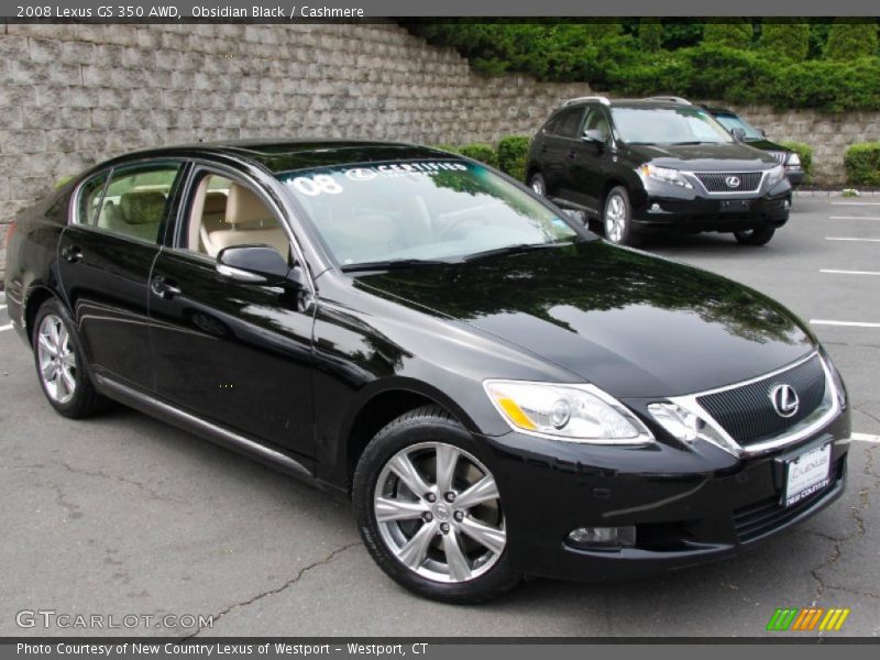 Obsidian Black / Cashmere 2008 Lexus GS 350 AWD