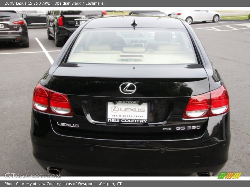 Obsidian Black / Cashmere 2008 Lexus GS 350 AWD