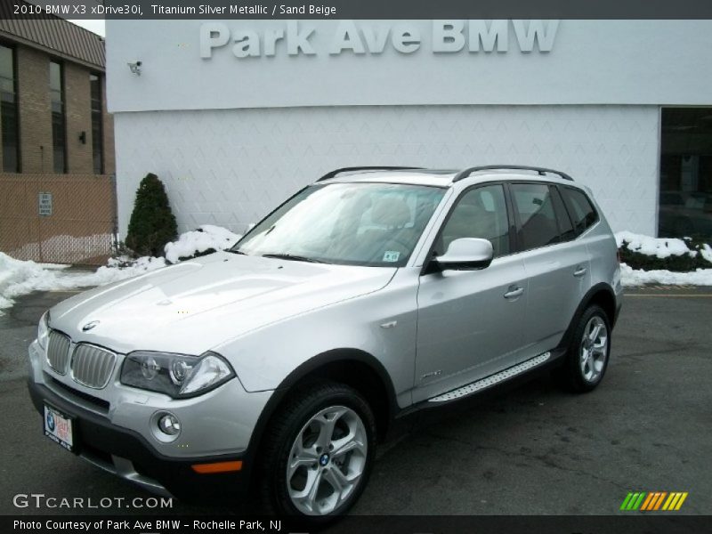 Titanium Silver Metallic / Sand Beige 2010 BMW X3 xDrive30i