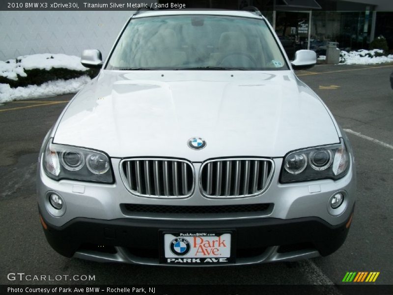 Titanium Silver Metallic / Sand Beige 2010 BMW X3 xDrive30i
