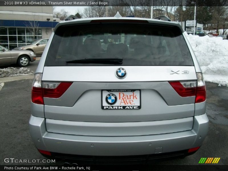 Titanium Silver Metallic / Sand Beige 2010 BMW X3 xDrive30i