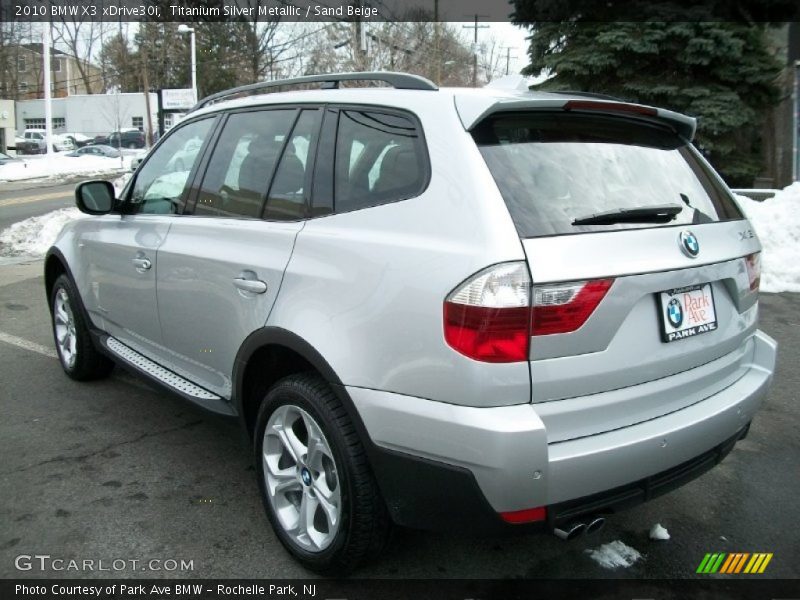 Titanium Silver Metallic / Sand Beige 2010 BMW X3 xDrive30i