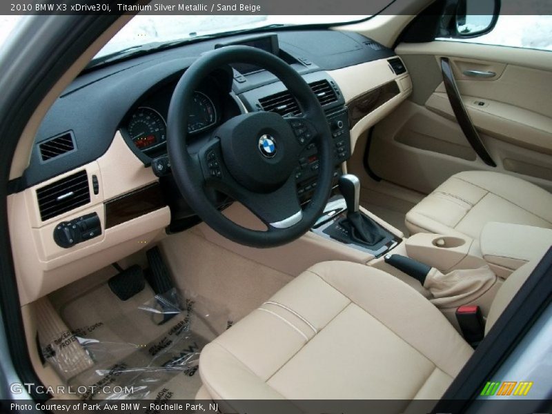 Titanium Silver Metallic / Sand Beige 2010 BMW X3 xDrive30i