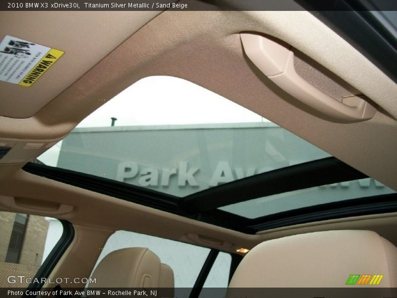 Titanium Silver Metallic / Sand Beige 2010 BMW X3 xDrive30i