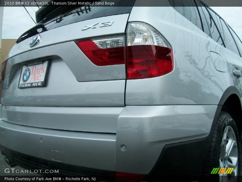 Titanium Silver Metallic / Sand Beige 2010 BMW X3 xDrive30i