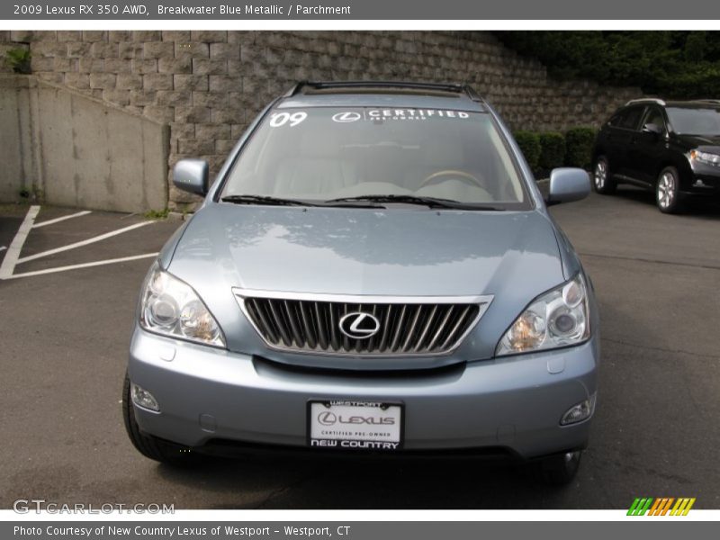 Breakwater Blue Metallic / Parchment 2009 Lexus RX 350 AWD