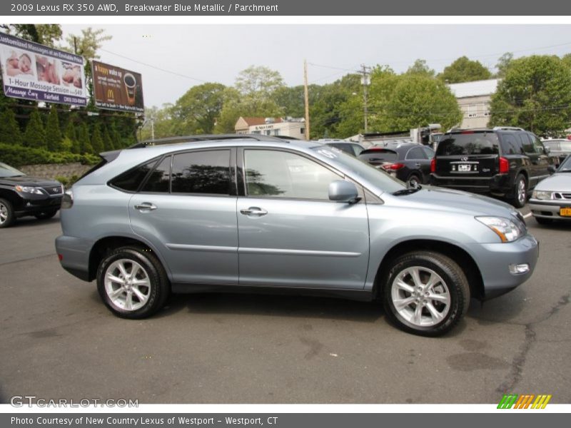 Breakwater Blue Metallic / Parchment 2009 Lexus RX 350 AWD