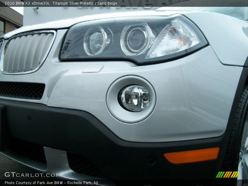 Titanium Silver Metallic / Sand Beige 2010 BMW X3 xDrive30i