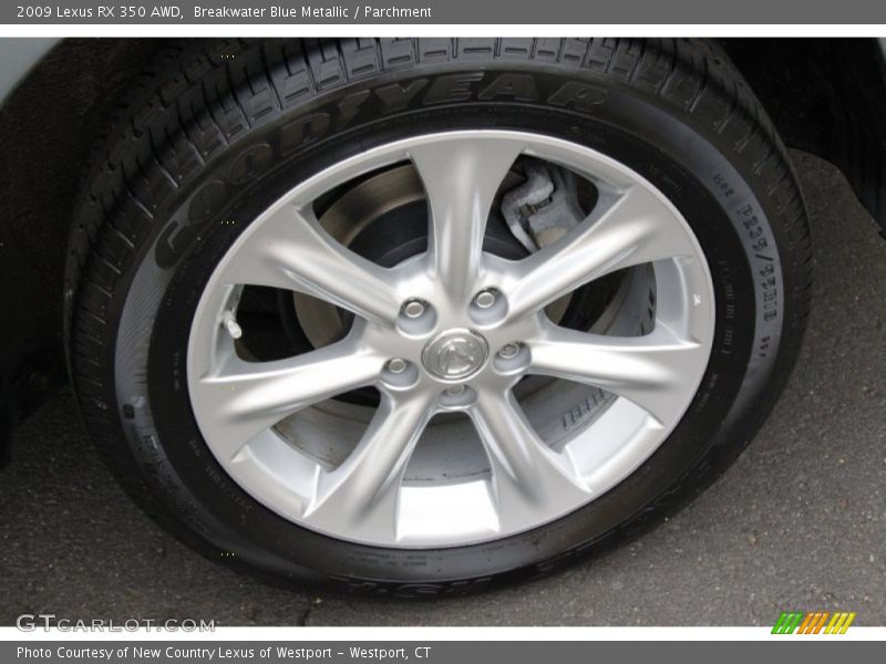 Breakwater Blue Metallic / Parchment 2009 Lexus RX 350 AWD