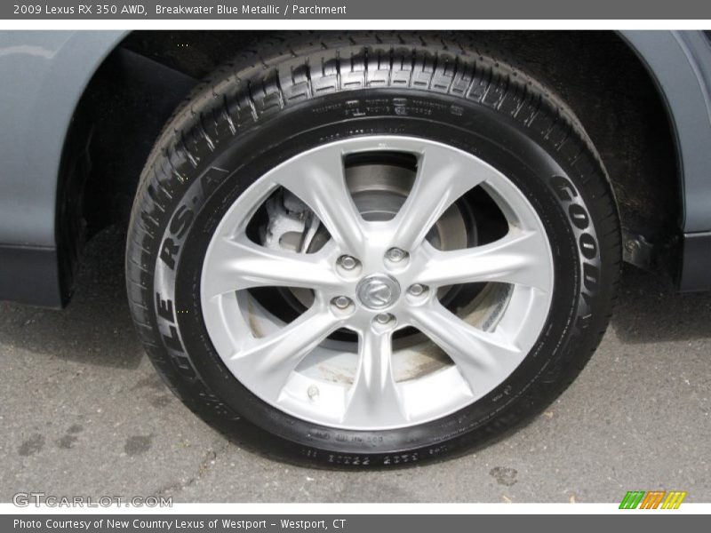 Breakwater Blue Metallic / Parchment 2009 Lexus RX 350 AWD