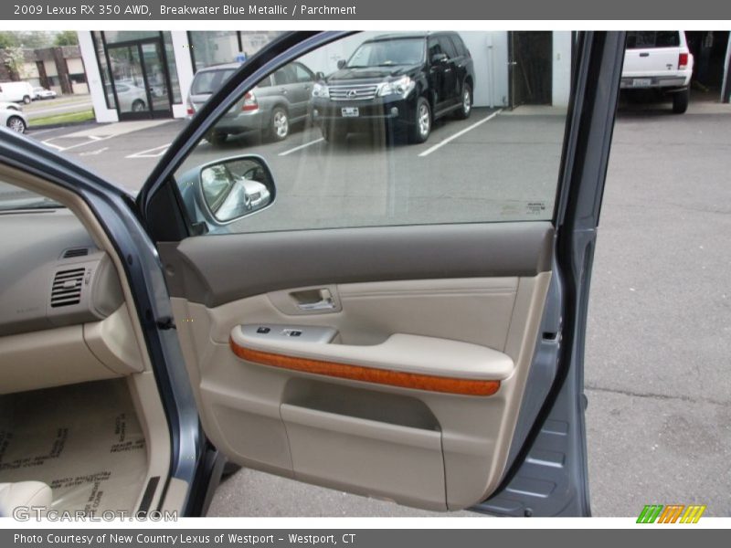 Breakwater Blue Metallic / Parchment 2009 Lexus RX 350 AWD