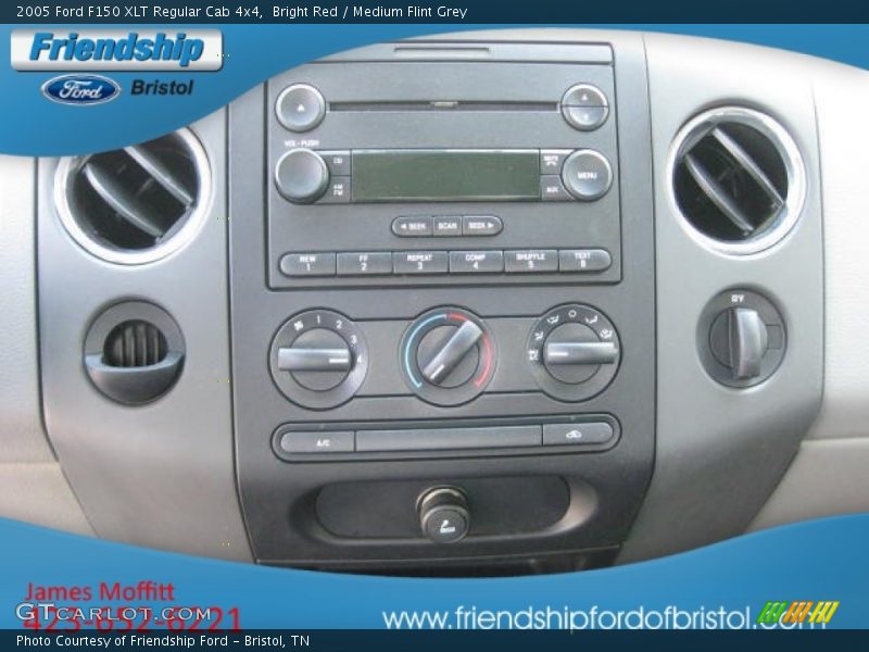 Bright Red / Medium Flint Grey 2005 Ford F150 XLT Regular Cab 4x4