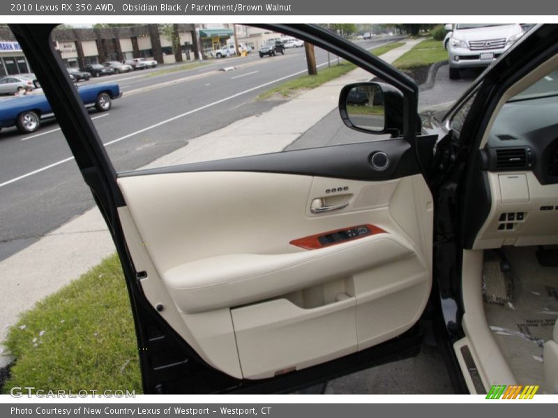 Obsidian Black / Parchment/Brown Walnut 2010 Lexus RX 350 AWD
