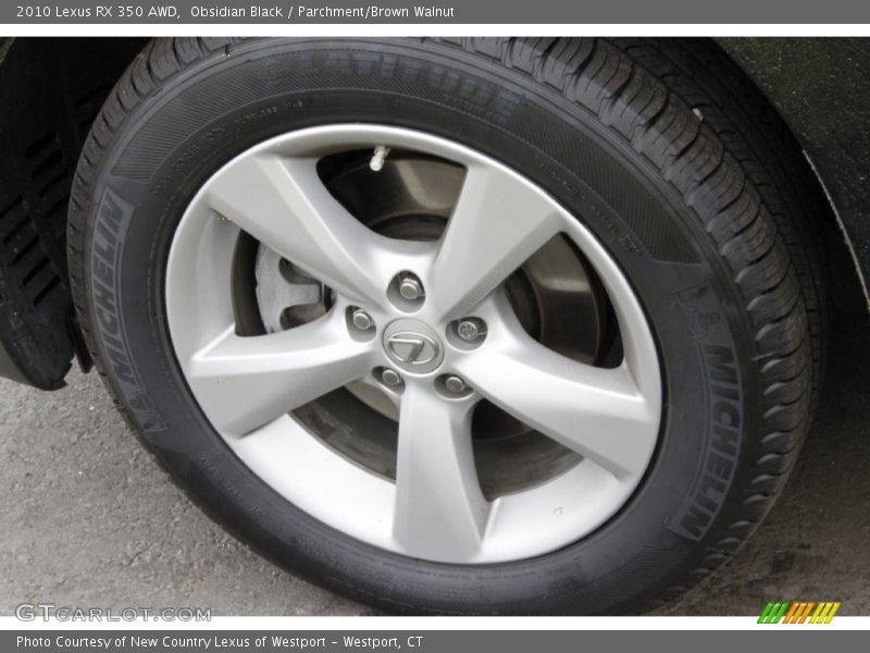 Obsidian Black / Parchment/Brown Walnut 2010 Lexus RX 350 AWD