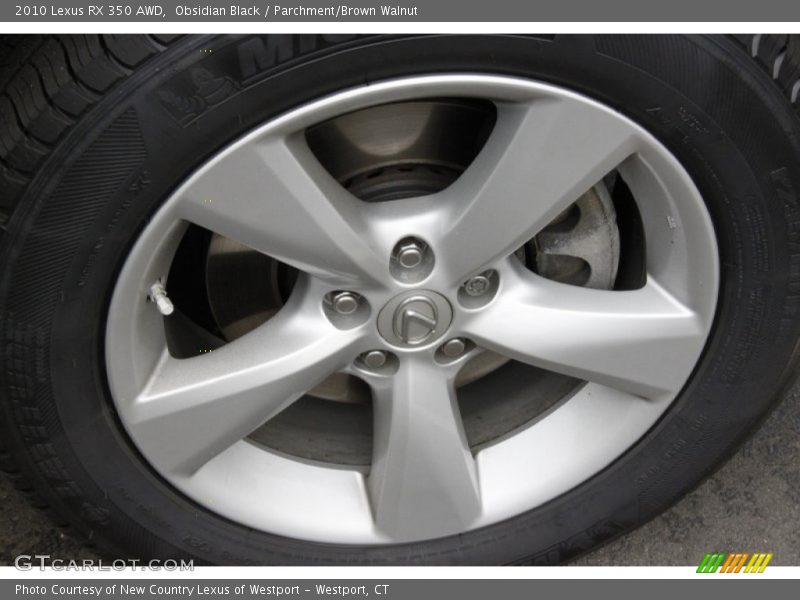 Obsidian Black / Parchment/Brown Walnut 2010 Lexus RX 350 AWD