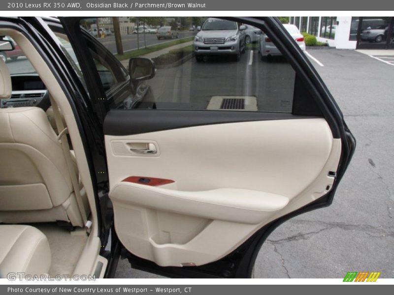 Obsidian Black / Parchment/Brown Walnut 2010 Lexus RX 350 AWD