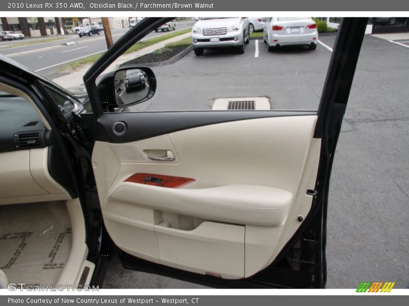 Obsidian Black / Parchment/Brown Walnut 2010 Lexus RX 350 AWD