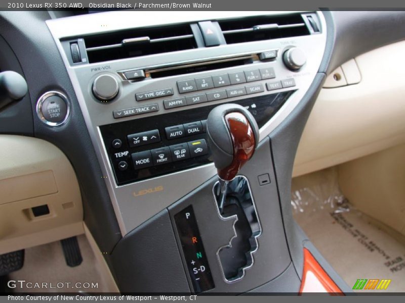 Obsidian Black / Parchment/Brown Walnut 2010 Lexus RX 350 AWD
