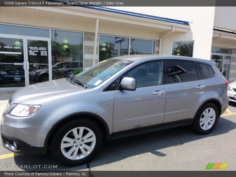 Quartz Silver Metallic / Slate Gray 2008 Subaru Tribeca 5 Passenger