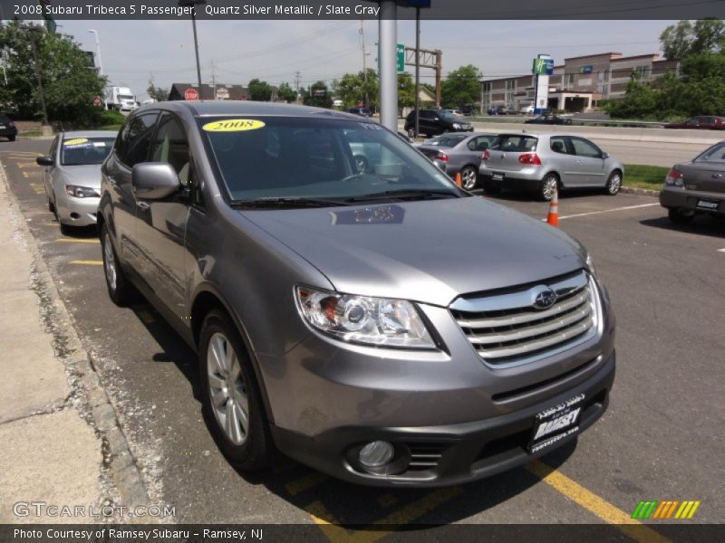 Quartz Silver Metallic / Slate Gray 2008 Subaru Tribeca 5 Passenger