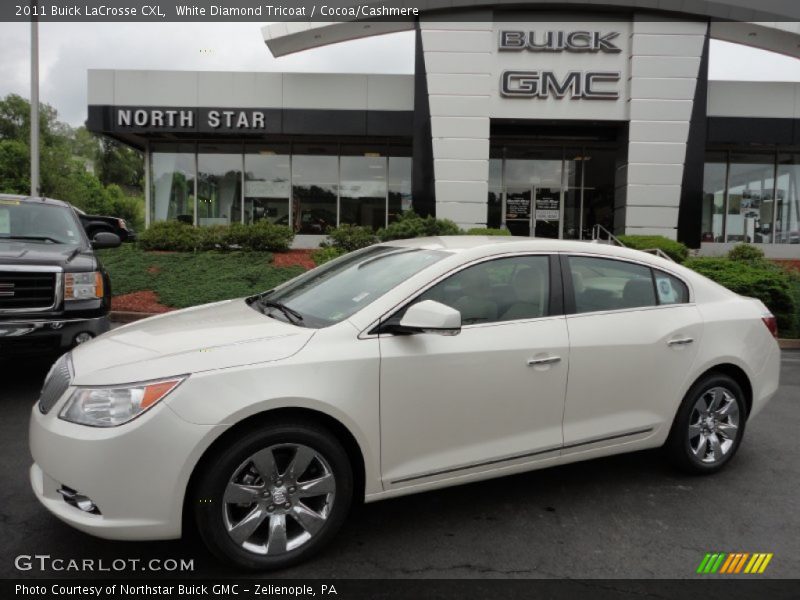 White Diamond Tricoat / Cocoa/Cashmere 2011 Buick LaCrosse CXL