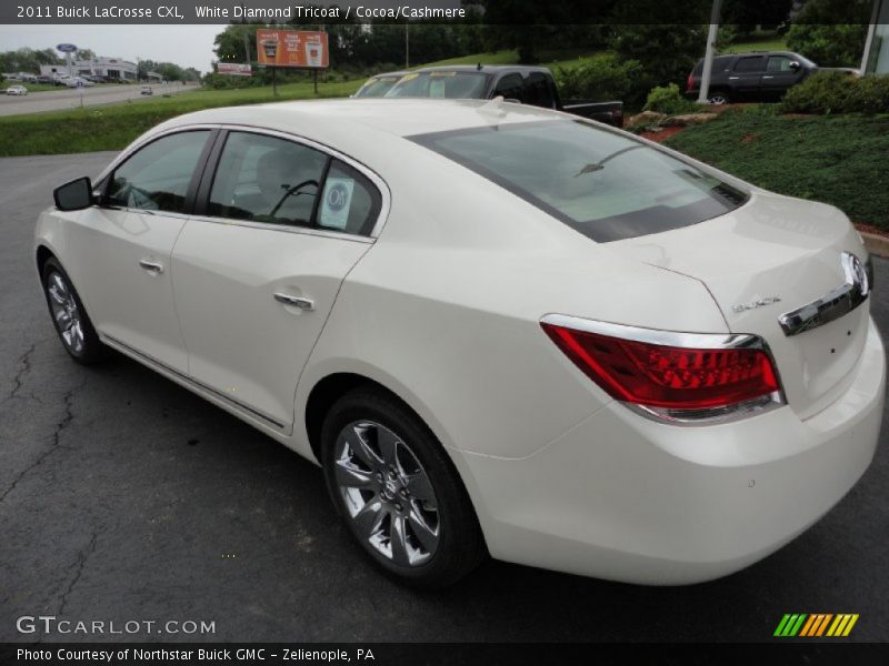 White Diamond Tricoat / Cocoa/Cashmere 2011 Buick LaCrosse CXL