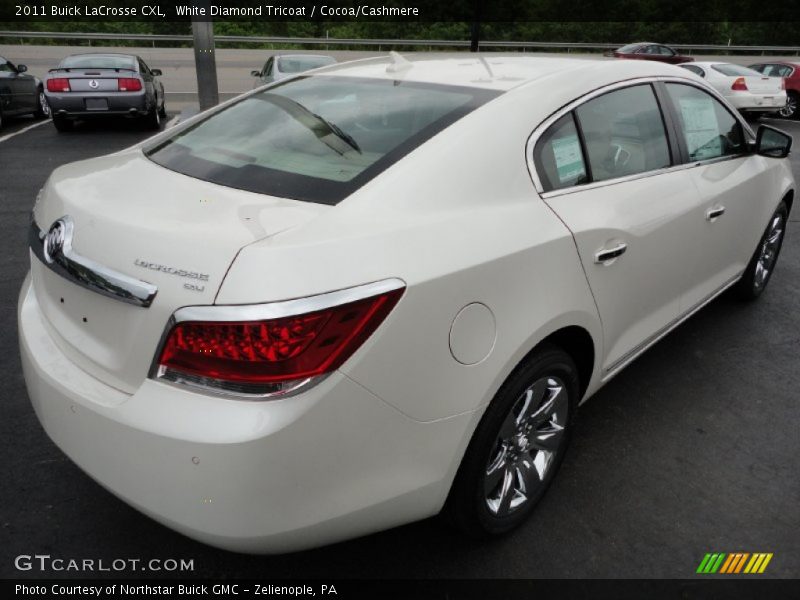 White Diamond Tricoat / Cocoa/Cashmere 2011 Buick LaCrosse CXL
