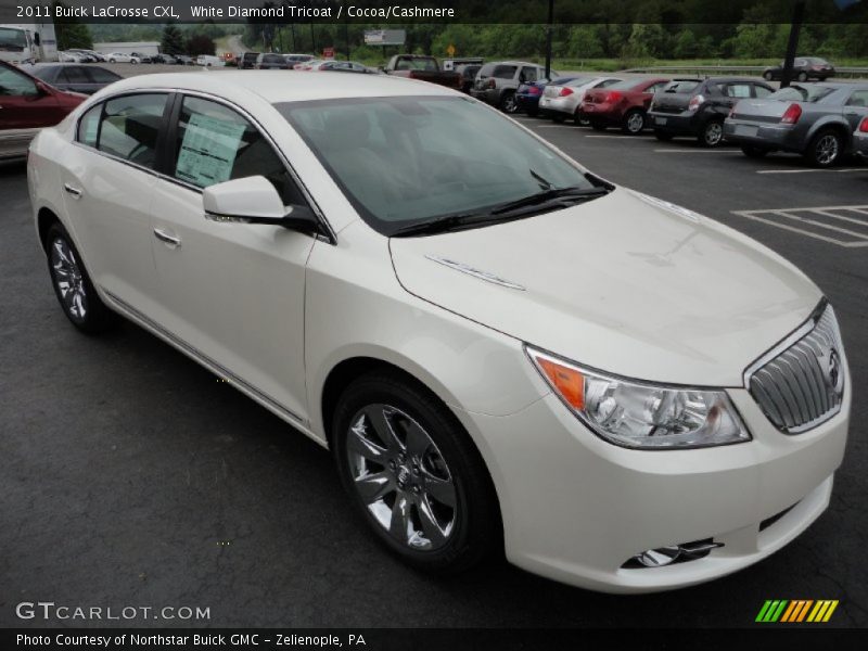 White Diamond Tricoat / Cocoa/Cashmere 2011 Buick LaCrosse CXL
