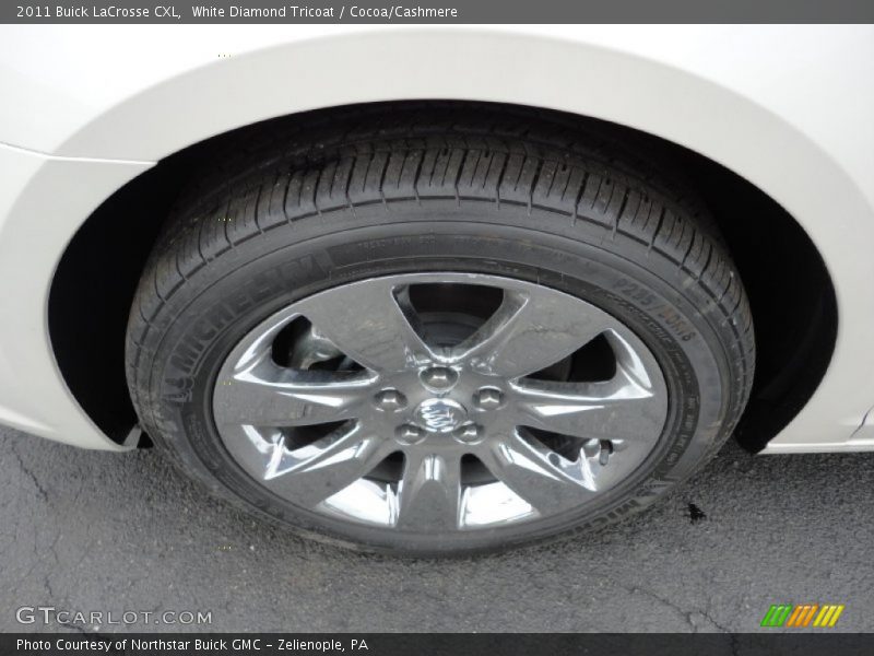 White Diamond Tricoat / Cocoa/Cashmere 2011 Buick LaCrosse CXL