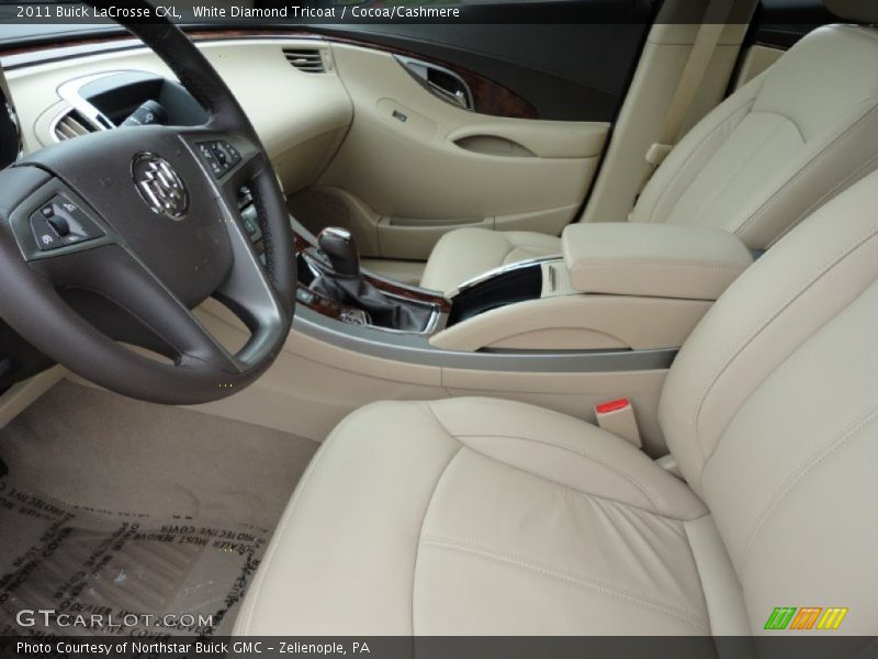 White Diamond Tricoat / Cocoa/Cashmere 2011 Buick LaCrosse CXL