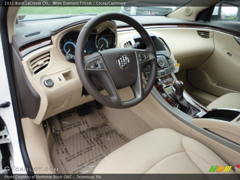 White Diamond Tricoat / Cocoa/Cashmere 2011 Buick LaCrosse CXL