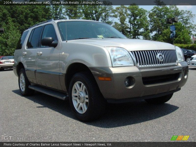 Silver Birch Metallic / Midnight Grey 2004 Mercury Mountaineer AWD