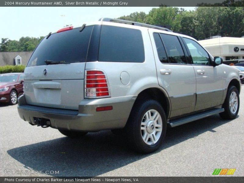Silver Birch Metallic / Midnight Grey 2004 Mercury Mountaineer AWD