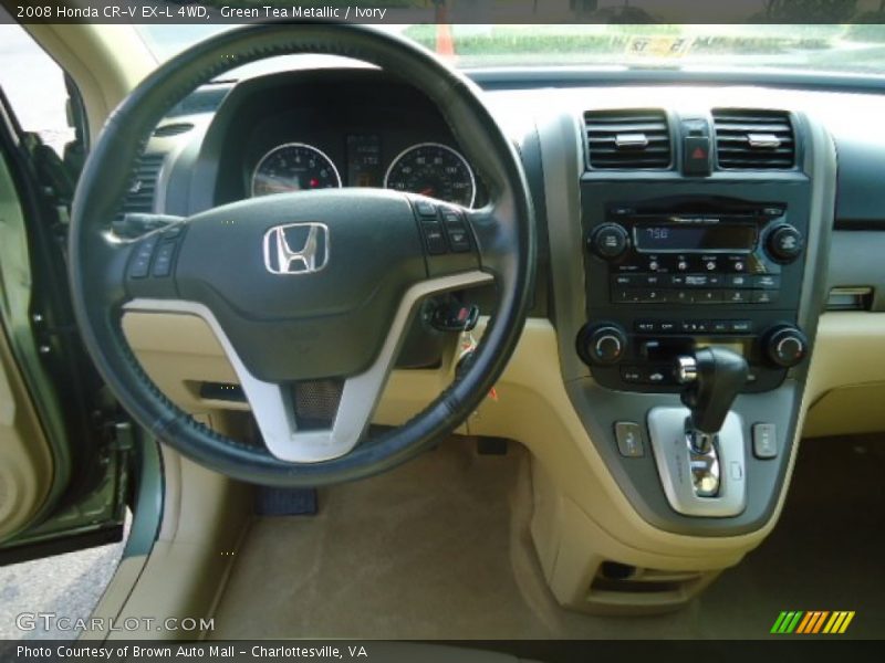 Green Tea Metallic / Ivory 2008 Honda CR-V EX-L 4WD