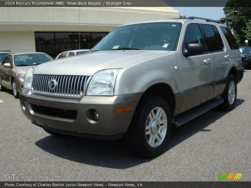 Silver Birch Metallic / Midnight Grey 2004 Mercury Mountaineer AWD