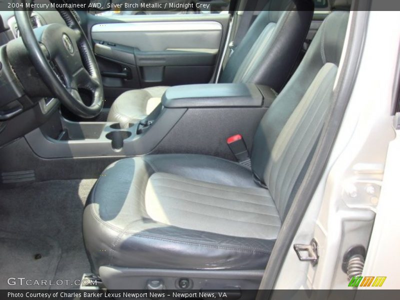 Silver Birch Metallic / Midnight Grey 2004 Mercury Mountaineer AWD