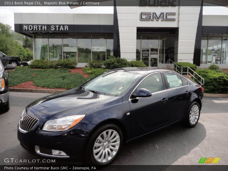 Majestic Blue Metallic / Cashmere 2011 Buick Regal CXL