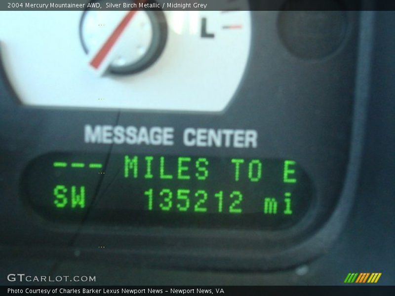 Silver Birch Metallic / Midnight Grey 2004 Mercury Mountaineer AWD