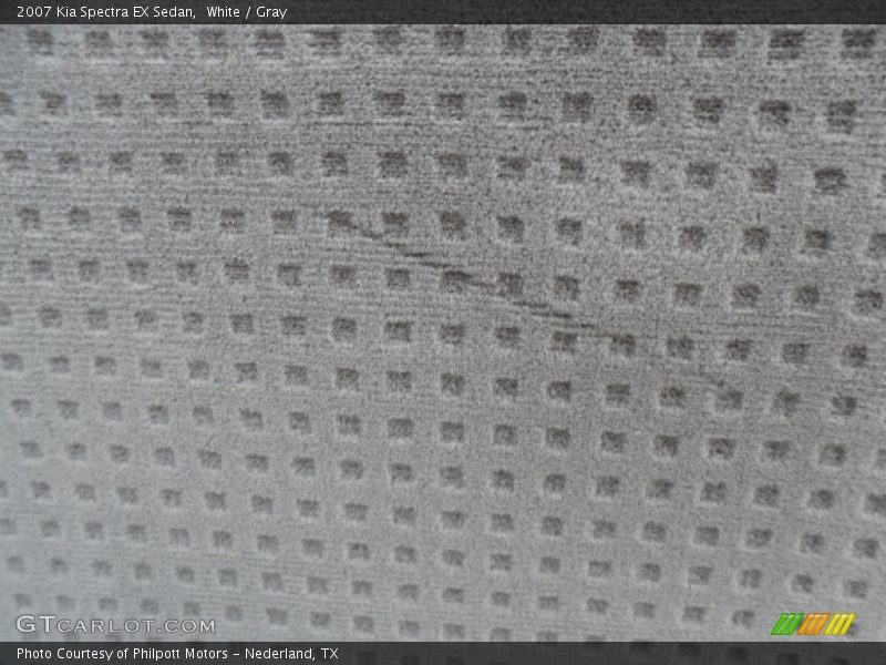 White / Gray 2007 Kia Spectra EX Sedan
