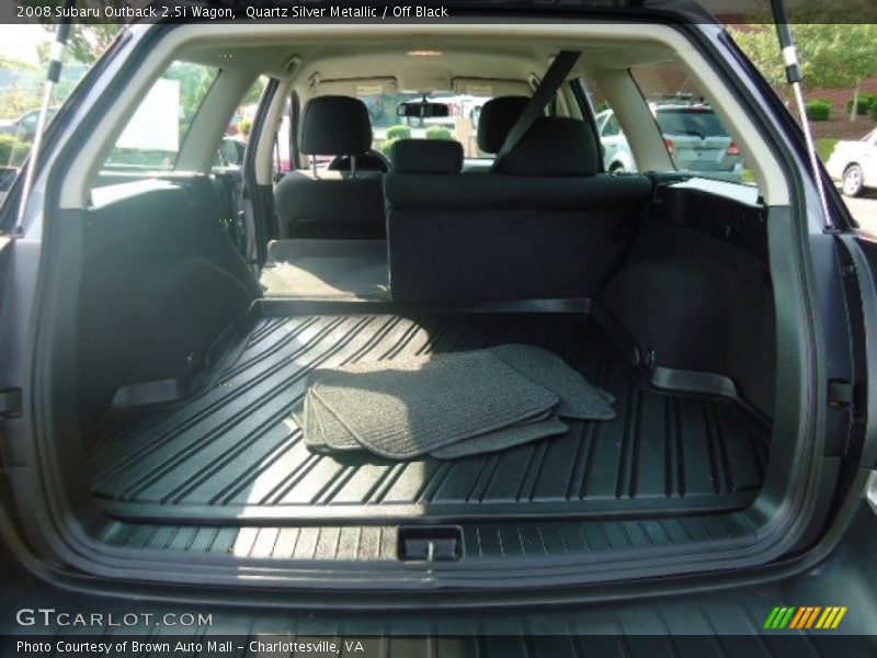 Quartz Silver Metallic / Off Black 2008 Subaru Outback 2.5i Wagon