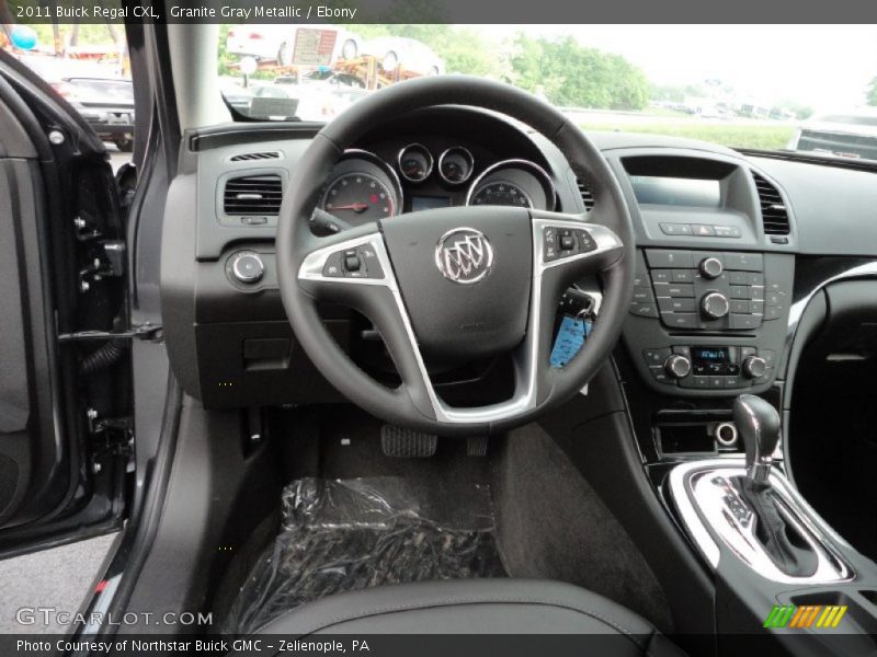 Granite Gray Metallic / Ebony 2011 Buick Regal CXL